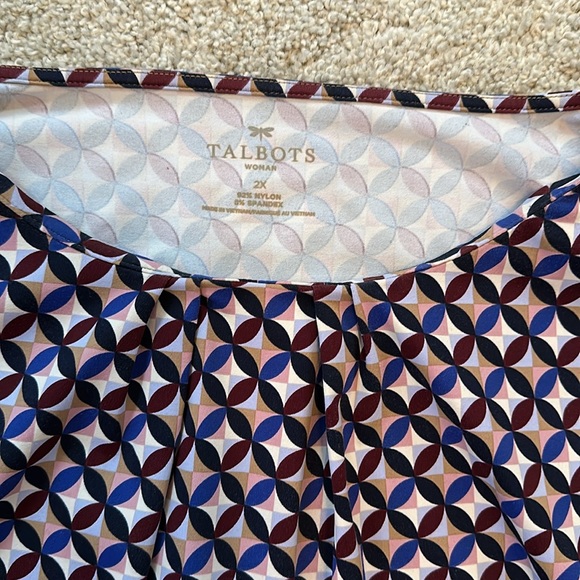 Women’s Plus Size 2X Talbots Blouse - Picture 2 of 5